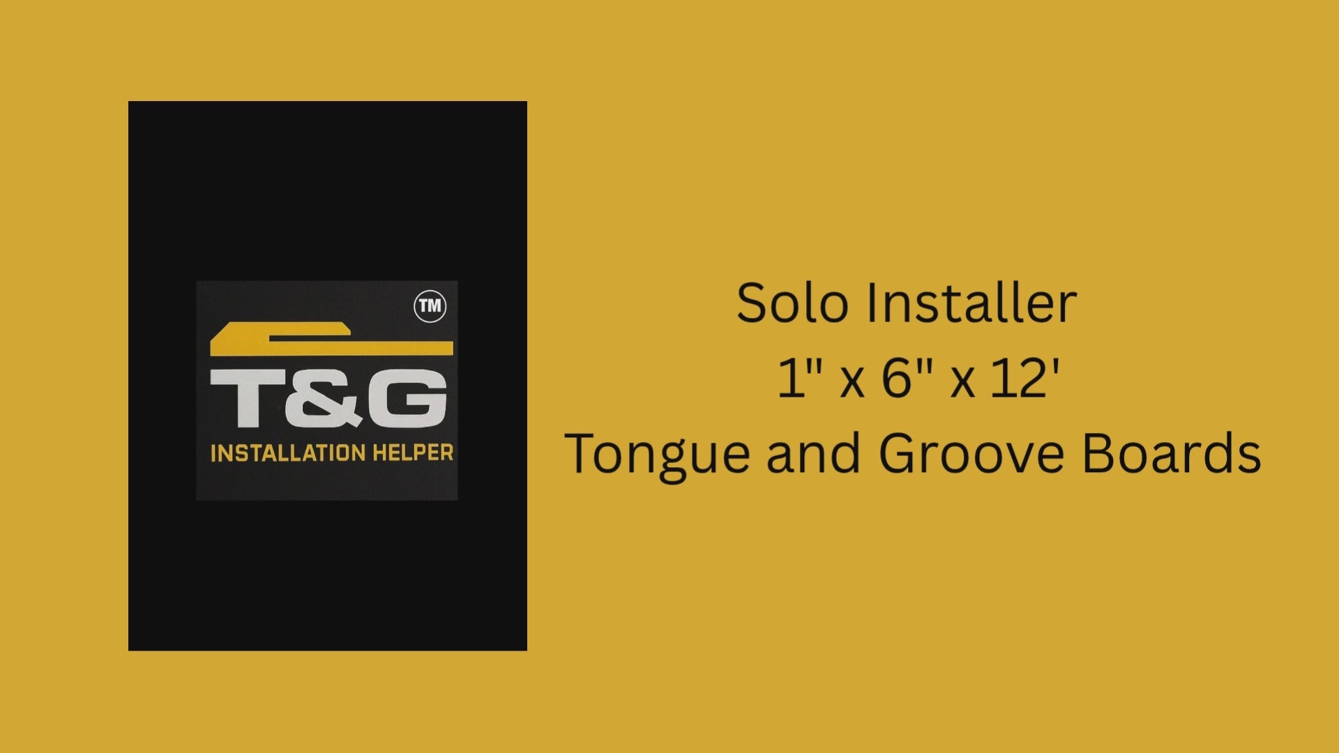 Load video: A quick look at how one person can hang tongue &amp; groove boards with ease.